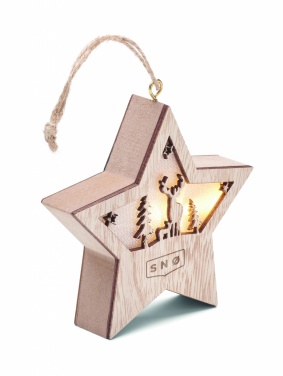 Logotrade promotional giveaways photo of: MDF star with light